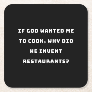 Funny Housefrau Zitat, ich hasste Kochen lustig Rechteckiger Pappuntersetzer