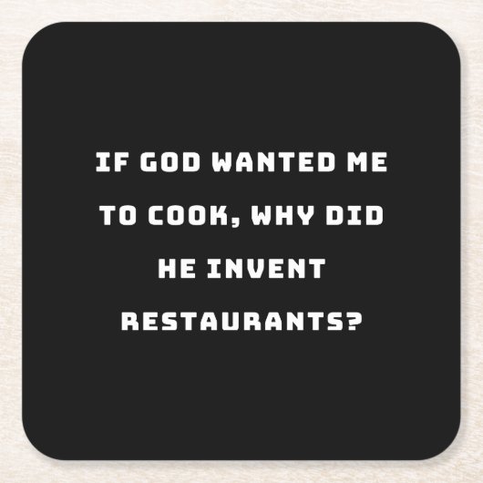 Funny Housefrau Zitat, ich hasste Kochen lustig Rechteckiger Pappuntersetzer (Vorderseite)