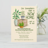 Funny Houseplants Einladung (Stehend Vorderseite)