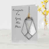 Funny Housewarming Card Karte (Gelbe Blume)