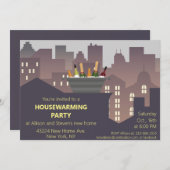 Funny Housewarming Party Design Einladung (Vorne/Hinten)