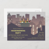 Funny Housewarming Party Design Postkarte (Vorne/Hinten)