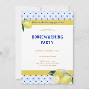 Funny Housewärming Tee Party Boho Lemons Humorvoll Einladung
