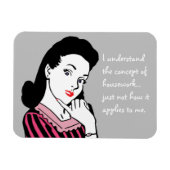 Funny Housework Concept Magnet (Horizontal)