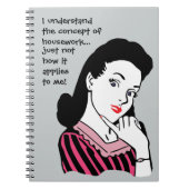 Funny Housework Concept Notizblock (Vorderseite)