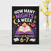 Funny How Many Nights A Week Should You Be Reading Karte (Gelbe Blume)