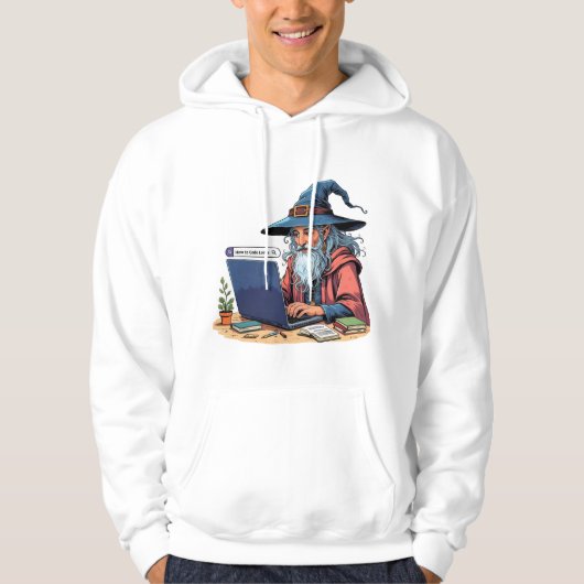 Funny "how to code" hoodie  (Vorderseite)