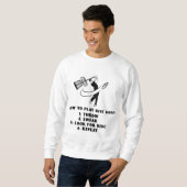 Funny How to Play Disc Golf Instructions Sweatshirt (Vorne ganz)