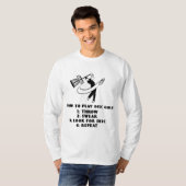 Funny How to Play Disc Golf Instructions T-Shirt (Vorne ganz)