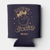 Funny Howdy Santa Cowboy Texas Christmas Dosenkühler (Rückseite)