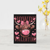Funny Howdy Valentine Highland Cow Valentine’s Day Karte (Gelbe Blume)