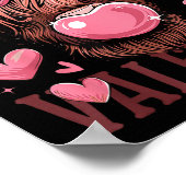 Funny Howdy Valentine Highland Cow Valentine’s Day Poster (Ecke)