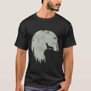 Funny Howling Dackel Full Moon Dackel Hund T-Shirt