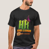 Funny HR Hexenkraft Human Resources Pumpkin Hallow T-Shirt (Vorderseite)