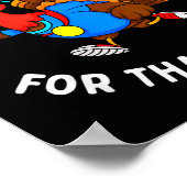 Funny Huffin' For That Stuffin' Turkey Run Trot Th Poster (Ecke)