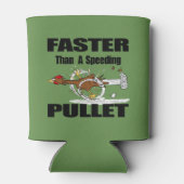 Funny Hühnchen läuft Cartoon kann kühler Dosenkühler (Rückseite)