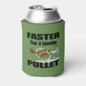 Funny Hühnchen läuft Cartoon kann kühler Dosenkühler (Kanne Rückseite)