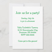 Funny Hula Pig Luau Hawaiianische Party Einladunge Einladung (Rückseite)