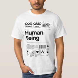Funny Human Being Label T - Shirt - Bio, GVO-frei