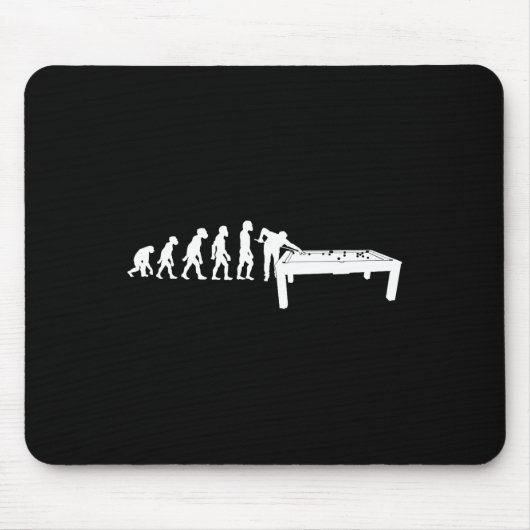 Funny Human Billiards Evolution 8 Ll Pool Cue Stic Mousepad (Vorne)