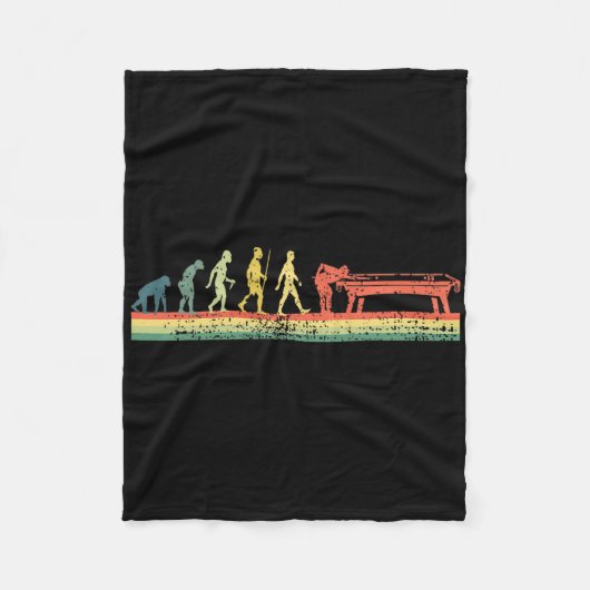 Funny Human Billiards Evolution 8 Ll Pool Player Fleecedecke (Vorderseite)