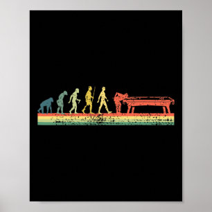 Funny Human Billiards Evolution 8 Ll Pool Player Poster