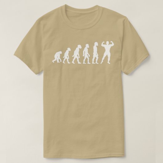 Funny Human Bodybuilding Evolution Weightlifter Bo T-Shirt (Design vorne)