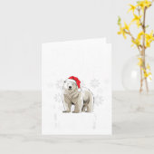 Funny Human Costume Lar Bear Christmas Lights Sant Karte (Gelbe Blume)