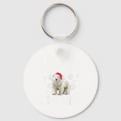 Funny Human Costume Lar Bear Christmas Lights Sant Schlüsselanhänger (Vorderseite)