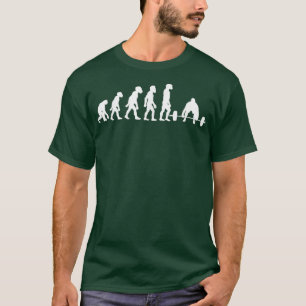 Funny Human Deadlift Evolution Gym Fitness T-Shirt