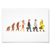Funny Human Evolution Fotodruck (Vorne)
