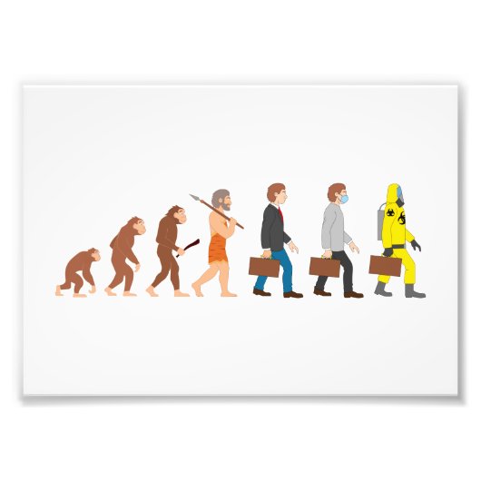 Funny Human Evolution Fotodruck (Vorne)