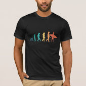 Funny Human Evolution Surfgeschenk für Surfer T-Shirt (Vorderseite)