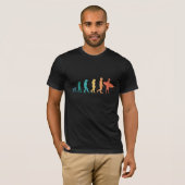 Funny Human Evolution Surfgeschenk für Surfer T-Shirt (Vorne ganz)