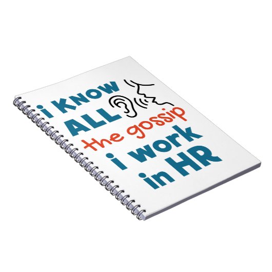 Funny Human Resources HR Ich kenne alle Gerede Notizblock (Rechte Seite)