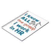 Funny Human Resources HR Ich kenne alle Gerede Notizblock (Linke Seite)