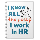 Funny Human Resources HR Ich kenne alle Gerede Notizblock (Vorderseite)