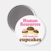 Funny Human Resources Magnet (Vorderseite/Rückseite)