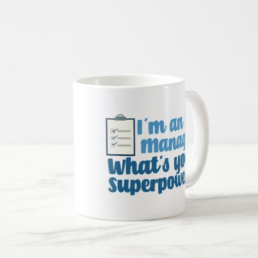 Funny Human Resources Manager Superheran HR Kaffeetasse (VorderseiteRechts)