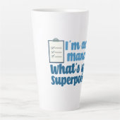 Funny Human Resources Superhero Milchtasse (Vorderseite)