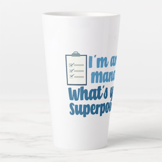 Funny Human Resources Superhero Milchtasse (Vorderseite)