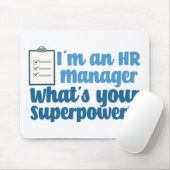 Funny Human Resources Superhero Mousepad (Mit Mouse)