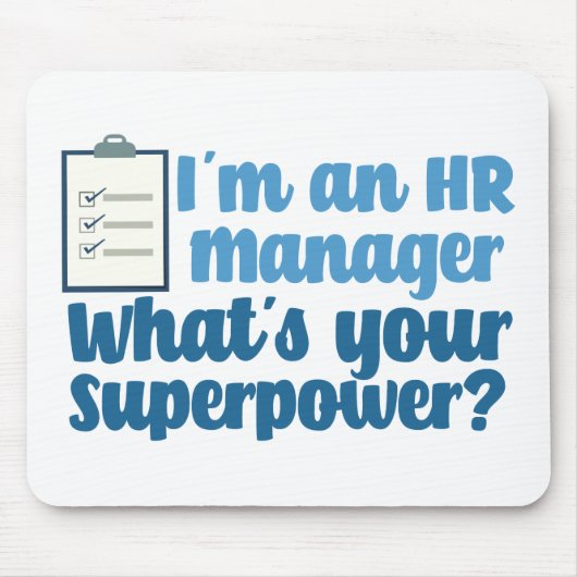 Funny Human Resources Superhero Mousepad (Vorne)