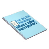 Funny Human Resources Superhero Notizblock (Rechte Seite)