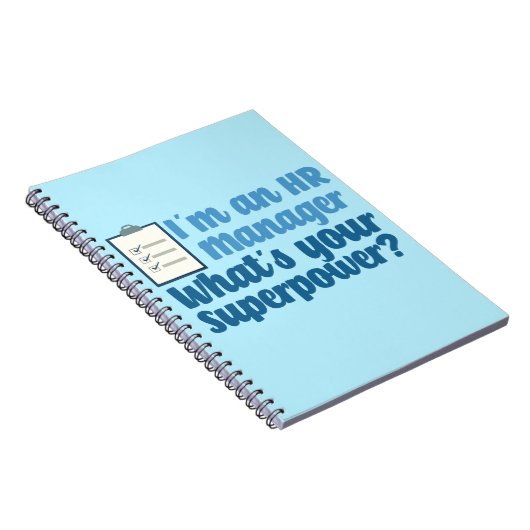 Funny Human Resources Superhero Notizblock (Rechte Seite)