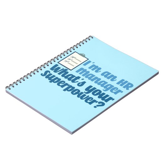 Funny Human Resources Superhero Notizblock (Linke Seite)