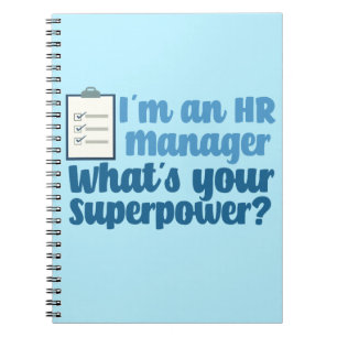 Funny Human Resources Superhero Notizblock