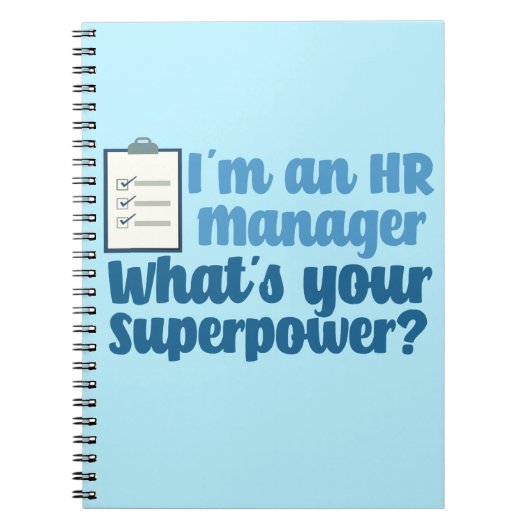 Funny Human Resources Superhero Notizblock (Vorderseite)