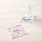 Funny Human Resources Swear Words Geschenk Rechteckiger Pappuntersetzer (Vor Ort)