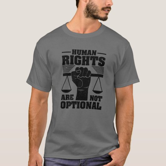Funny Human Rights spenden Coole Gerechtigkeit und T-Shirt (Vorderseite)